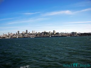 Sicht auf SF von der Alcatraz Ferry